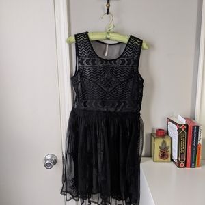 Free People Sheer Little black dress